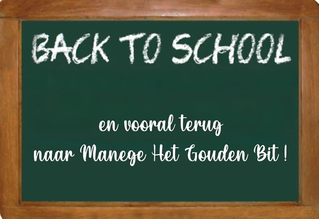 Een nieuw schooljaar, nieuwe rijgroepen !